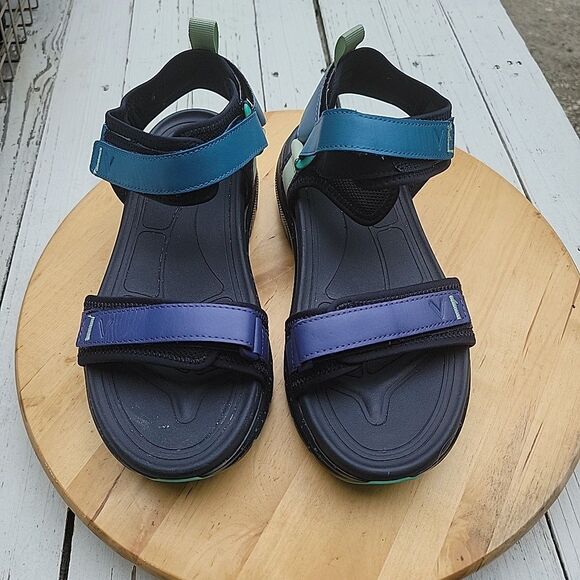 VIONIC WMX wanderer MENS ANKLE STRAP SANDALS BLACK ADJUSTABLE STRAP SIZE 8 Wide main image 7